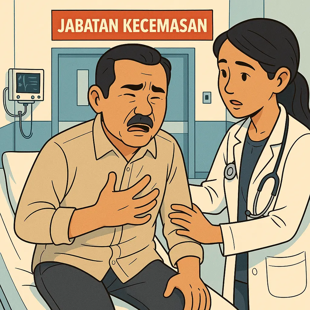 Pesakit sakit dada di Jabatan Kecemasan